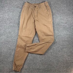 Bearbottom Men’s Stretch Jogger in Carmel Khaki Chino Pants 4-Way Stretch Small
